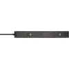 BRENNENSTUHL 6-fach Steckdosenleiste mit 1x USB-C, 1x USB-A, Überspannungsschutz 13.500 A, 2 m Kabel, Schwarz/Anthrazit