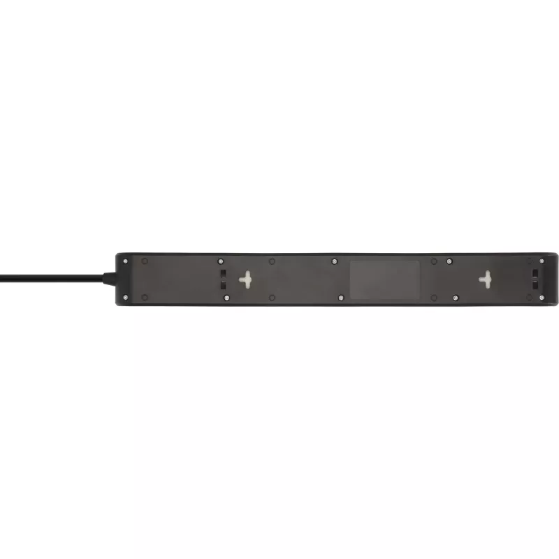 BRENNENSTUHL 6-fach Steckdosenleiste mit 1x USB-C, 1x USB-A, Überspannungsschutz 13.500 A, 2 m Kabel, Schwarz/Anthrazit
