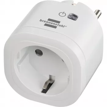 Brennenstuhl Connect WiFi Smart Plug WA 3600 XS02, Weiß, Sprachsteuerung, Timer, App