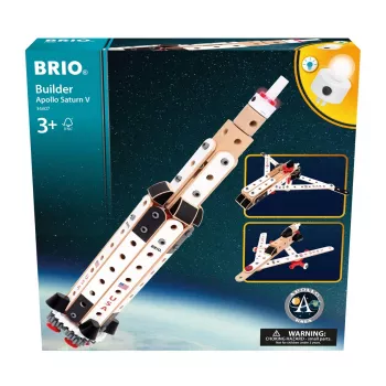 BRIO Builder NASA Apollo Saturn V Baukasten, 34 Teile, ab 3 Jahren