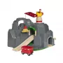 BRIO World Kran & Bergtunnel Holzeisenbahn-Set
