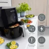 Brock AFD 3502 BK Heißluftfritteuse 3,5L 1200W Schwarz