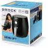 Brock AFM 3501 BK Heißluftfritteuse 3,5L 1300-1500W Schwarz Digitale Korbfritteuse