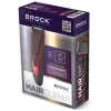 Brock BHC 2001 Haarschneider, Schwarz/Rot, Kabelgebunden, Edelstahlklingen, 4 Aufsteckkämme (3-12 mm), Verstellbarer Hebel