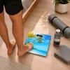 Brock BS 001 Digitale Badezimmerwaage mit gehärteter Glasplattform, 180 kg Kapazität, 100 g Genauigkeit, Step-On-Technologie, 2xAAA-Batterien enthalten