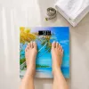 Brock BS 001 Digitale Badezimmerwaage mit gehärteter Glasplattform, 180 kg Kapazität, 100 g Genauigkeit, Step-On-Technologie, 2xAAA-Batterien enthalten