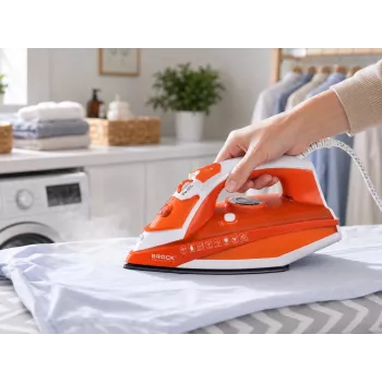 Brock BSI 5503 OR Dampfbügeleisen 2600W Keramik-Bügelsohle Orange
