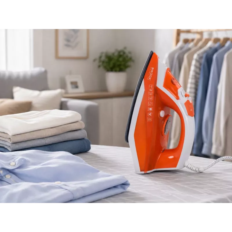 Brock BSI 5503 OR Dampfbügeleisen 2600W Keramik-Bügelsohle Orange