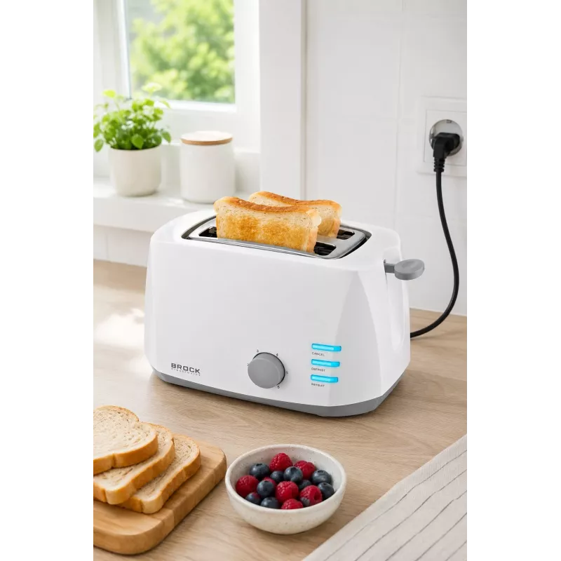 Brock BT 1002 WH Toaster 800W, Weiß