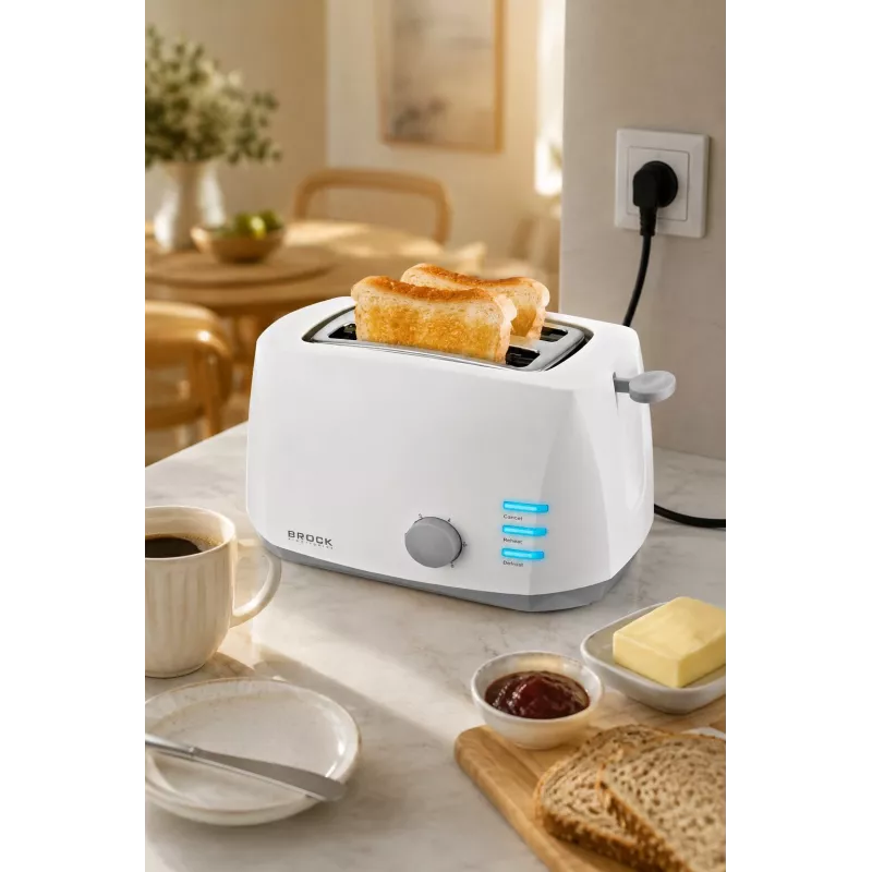 Brock BT 1002 WH Toaster 800W, Weiß