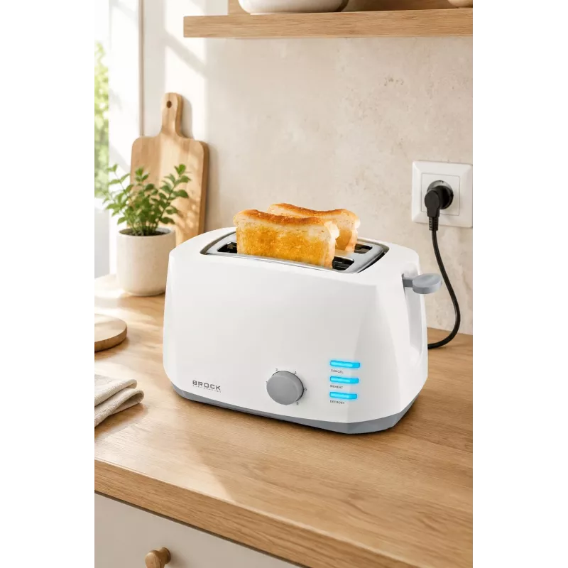 Brock BT 1002 WH Toaster 800W, Weiß