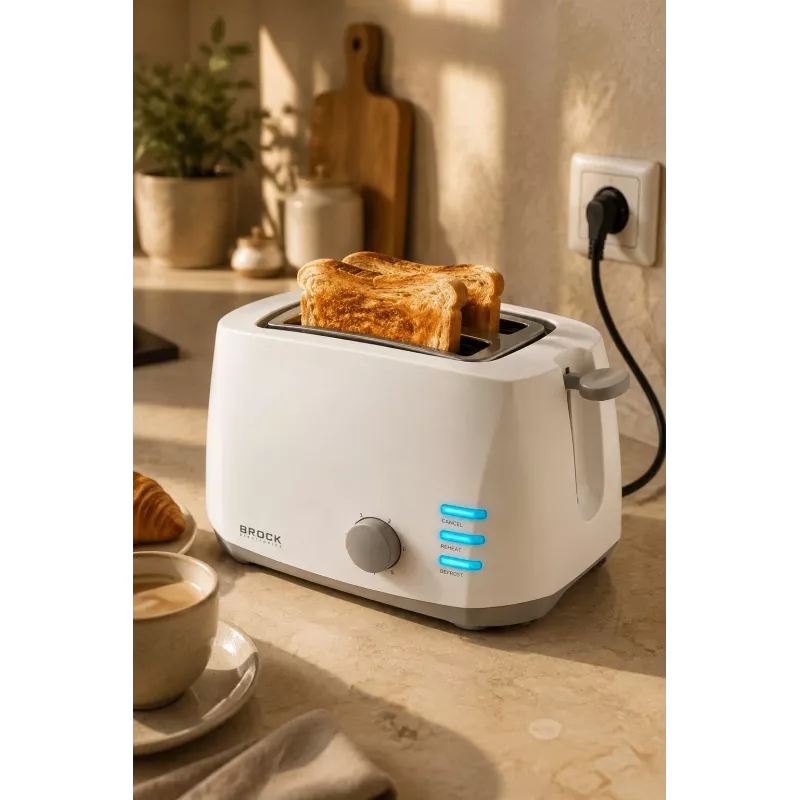 Brock BT 1002 WH Toaster 800W, Weiß