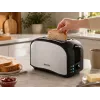 Brock BT 1003 SS Toaster 800W, Schwarz/Edelstahl