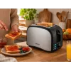 Brock BT 1003 SS Toaster 800W, Schwarz/Edelstahl