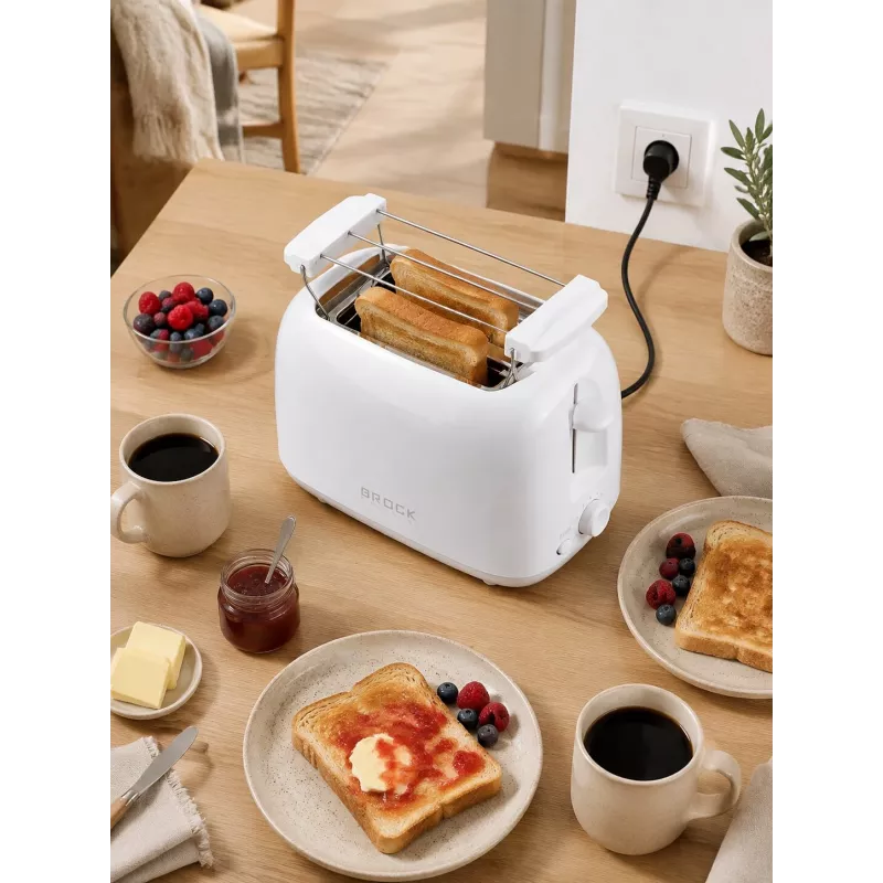 Brock BT 1008 WH 2-Scheiben-Toaster 750W Weiß