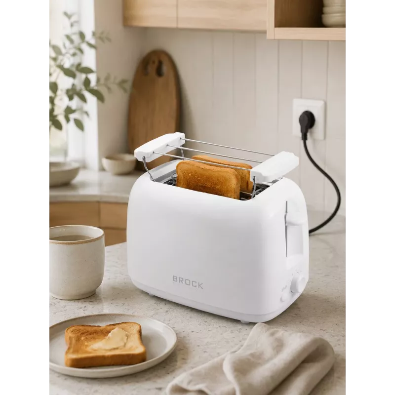 Brock BT 1008 WH 2-Scheiben-Toaster 750W Weiß