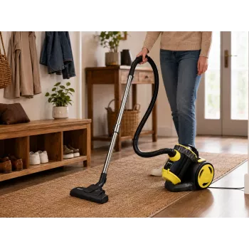 Brock BVC 8056 YT Cyclone Staubsauger ohne Beutel 800W Schwarz/Gelb