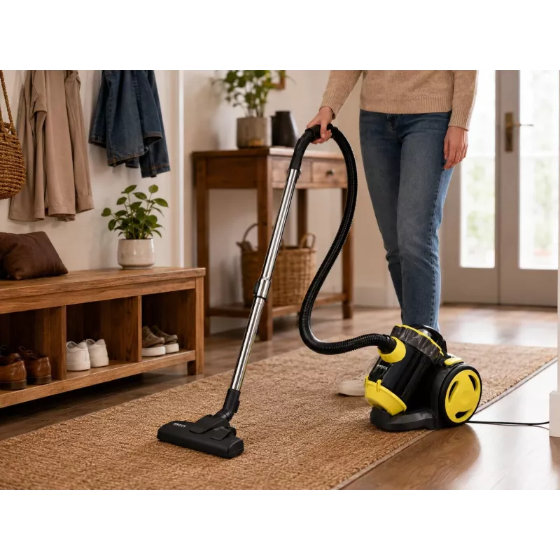 Brock BVC 8056 YT Cyclone Staubsauger ohne Beutel 800W Schwarz/Gelb