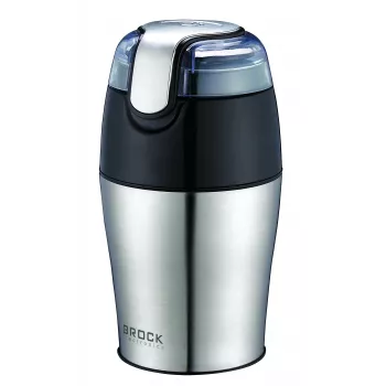 Brock CG 4050 SS Kaffeemühle mit Edelstahlklingen 150W, 70g Fassungsvermögen, Pulsfunktion