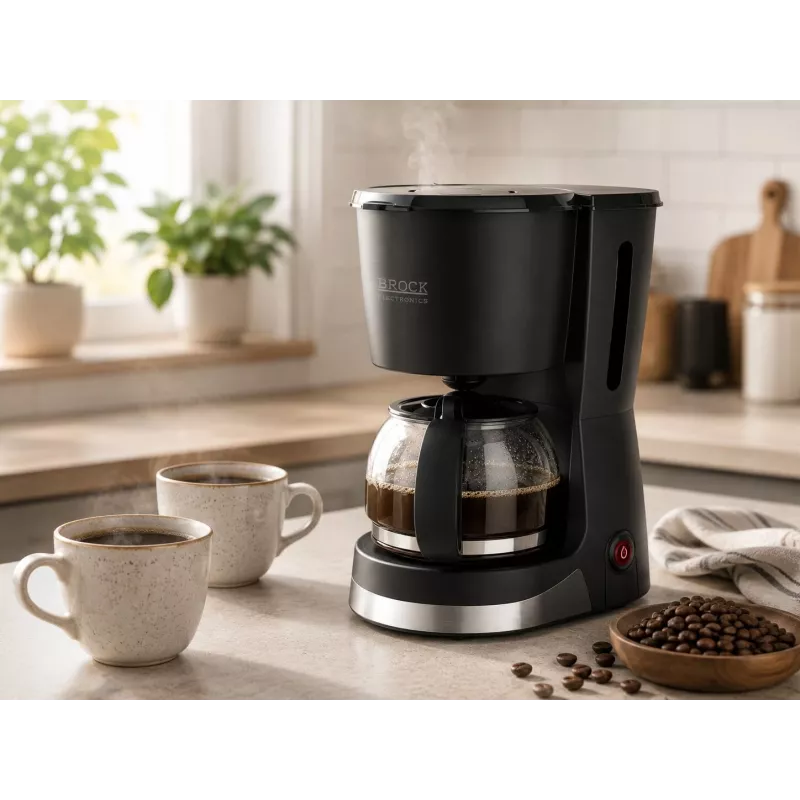 Brock CM 1501 SS Filterkaffeemaschine 1,5L 915-1080W Schwarz
