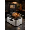 Brock DF 3001 SS Fritteuse 3,2L 2200W Schwarz/Edelstahl