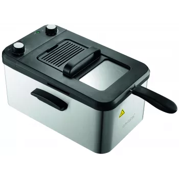 Brock DF 3001 SS Fritteuse 3,2L 2200W Schwarz/Edelstahl
