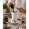 Brock ECP 105 Elektrische Türkische Kaffeemaschine, 300 ml, 800 W, Schwarz & Edelstahl, 4 Tassen, kabellos mit 360° Basis