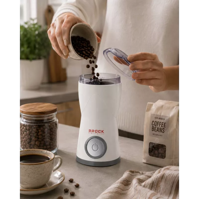 Brock ECP 105 Elektrische Türkische Kaffeemaschine, 300 ml, 800 W, Schwarz & Edelstahl, 4 Tassen, kabellos mit 360° Basis