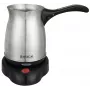 Brock ECP 105 Elektrische Türkische Kaffeemaschine, 300 ml, 800 W, Schwarz & Edelstahl, 4 Tassen, kabellos mit 360° Basis
