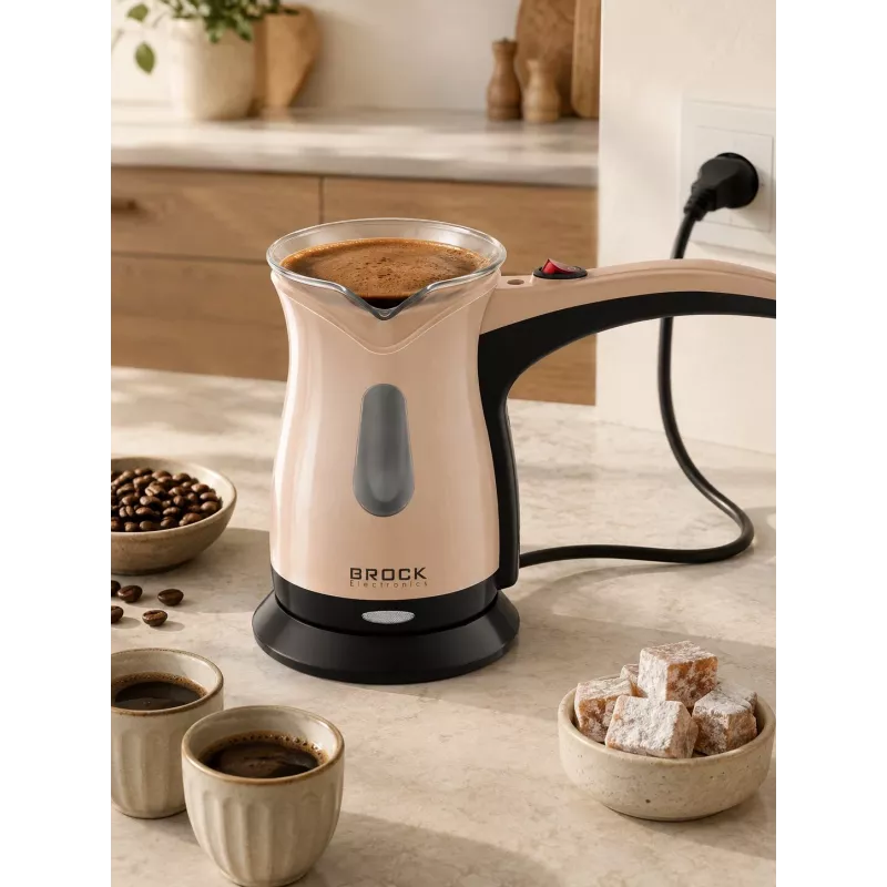 Brock ECP 106 Türkische Kaffeemaschine 0,5L 500W Creme/Schwarz