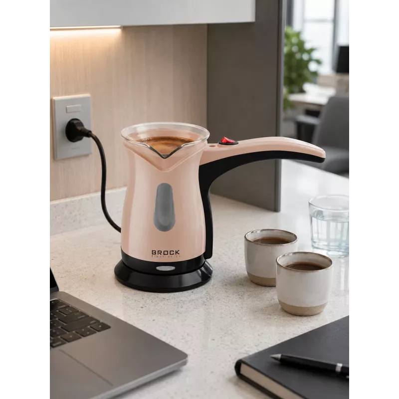 Brock ECP 106 Türkische Kaffeemaschine 0,5L 500W Creme/Schwarz