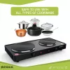 Brock EP 200 BK Wasserkocher - 1,7 L, 2200 W, Doppelwandig mit Cool-Touch-Funktion, Schwarz