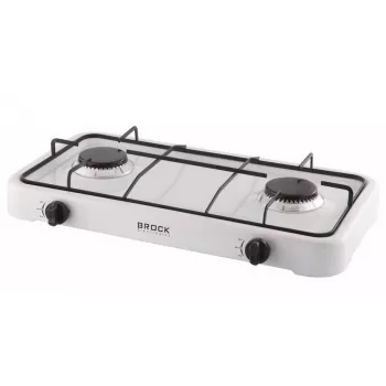 Brock GS 002 W Sandwichmaker, 750 W, Antihaft-Dreiecksplatten, Weiß