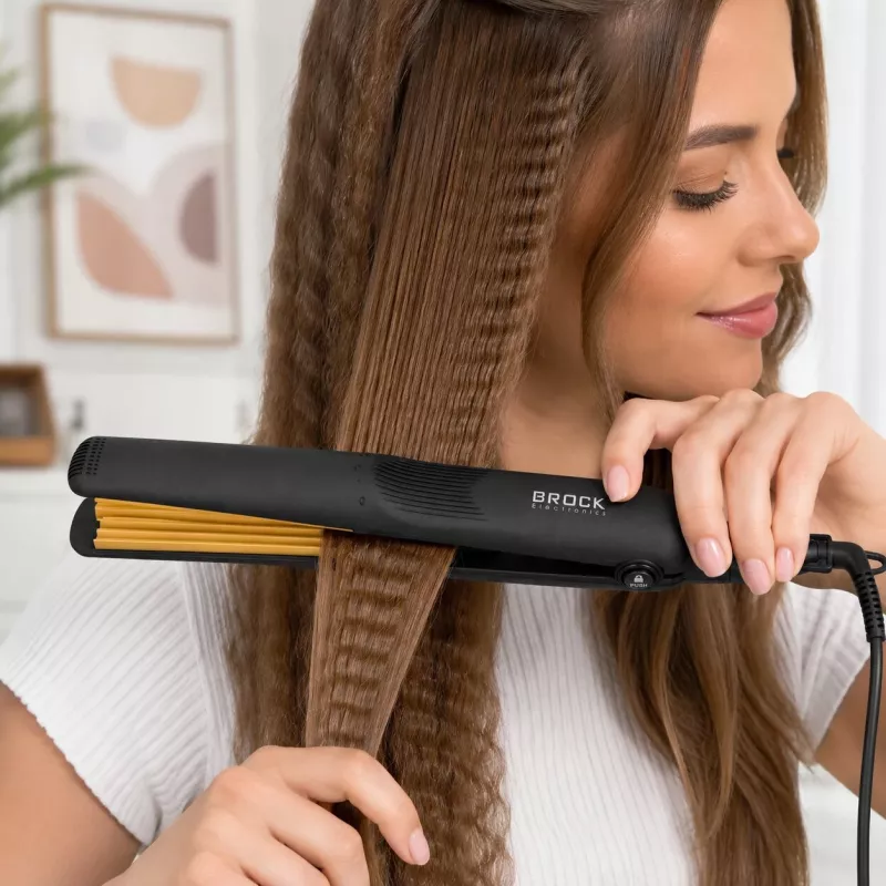 Brock HC 2001 BK Keramik-Haarcrimper 25W Schwarz