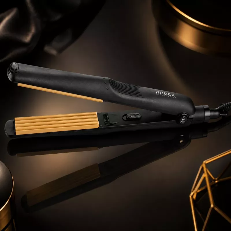 Brock HC 2001 BK Keramik-Haarcrimper 25W Schwarz