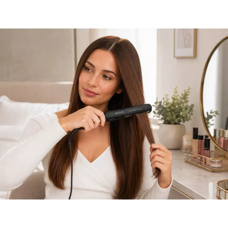 Brock HC 5001 BK Haarglätter 60W, Schwarz
