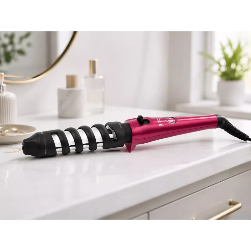 Brock HC 6201 PK Lockenstab 40W Haarstyler, Rosa