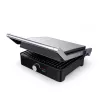Brock HCG 5000 SS Elektrischer Kontaktgrill 2000W, Schwarz/Stahl