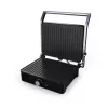 Brock HCG 5000 SS Elektrischer Kontaktgrill 2000W, Schwarz/Stahl