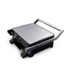 Brock HCG 5000 SS Elektrischer Kontaktgrill 2000W, Schwarz/Stahl