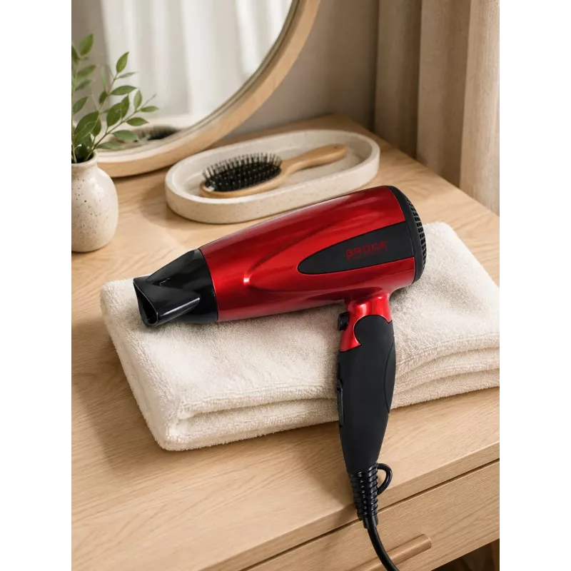 Brock HD 8501 RD Haartrockner 1600W, Rot