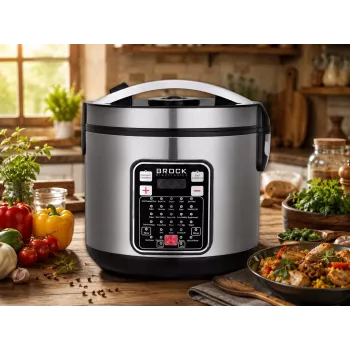 Brock MC 3203 Multikocher 5L 900W Schwarz/Edelstahl