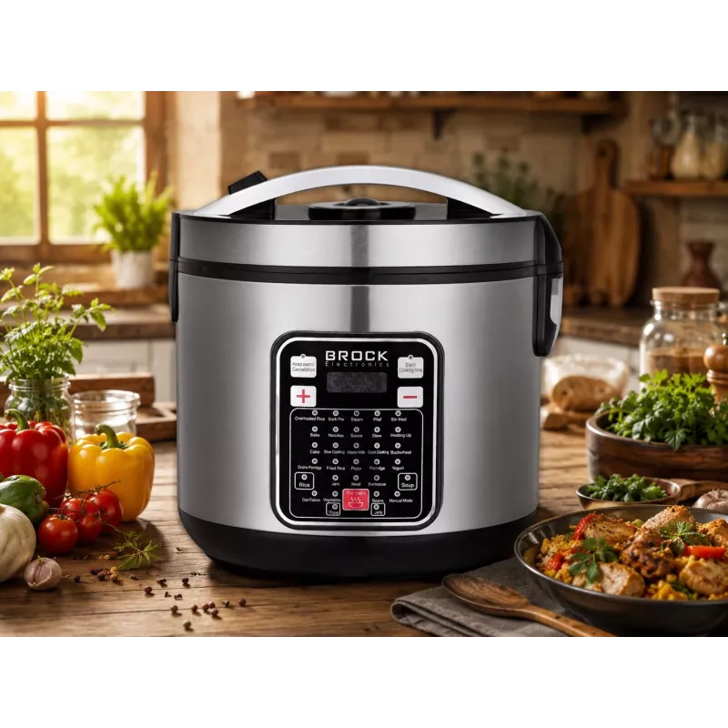 Brock MC 3203 Multikocher 5L 900W Schwarz/Edelstahl