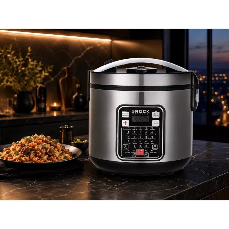Brock MC 3203 Multikocher 5L 900W Schwarz/Edelstahl