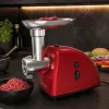Brock MG 1502 RD Fleischwolf 1500W, Rot/Stahl