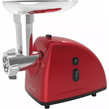 Brock MG 1502 RD Fleischwolf 1500W, Rot/Stahl