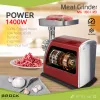 Brock MG 1601 RD Fleischwolf 1400W, Rot/Stahl
