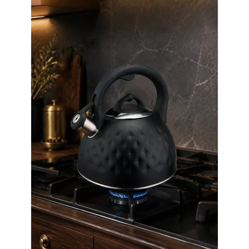 Brock MWK 002 BK La Cuisinette Wasserkocher 2,7L Schwarz/Edelstahl