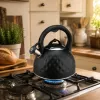 Brock MWK 003 BK La Cuisinette Elektrischer Wasserkocher 2,5 L 2200 W Schwarz/Stahl