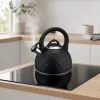 Brock MWK 003 BK La Cuisinette Elektrischer Wasserkocher 2,5 L 2200 W Schwarz/Stahl